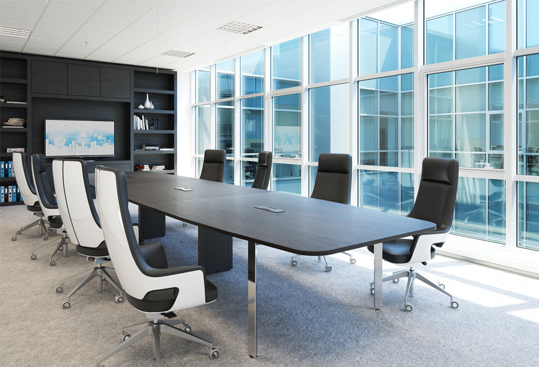 conference table 1 boardroom table and chairs-melamine-Xinda Clover